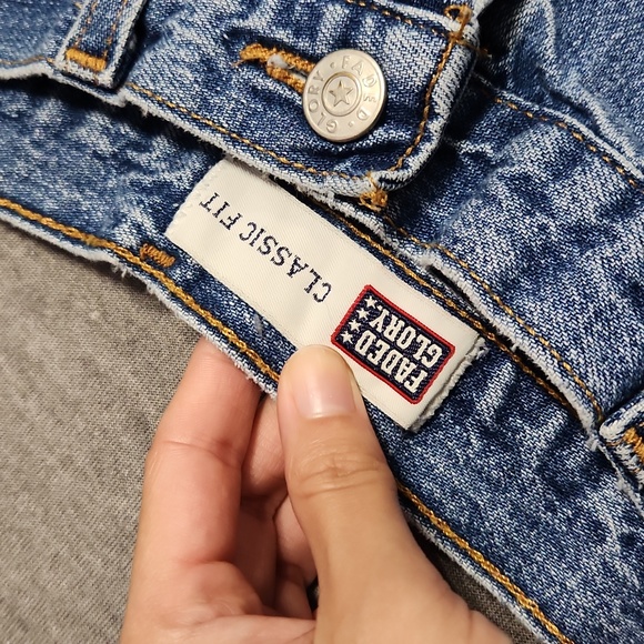 🔴🆓️ FREE* Vintage Y2K Faded Glory High Rise Baggy Tapered Leg Crop "Mom" Jeans - Picture 8 of 12